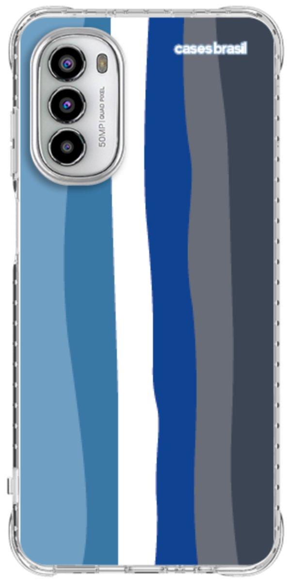 Capinha para Celular Arco-íris Tons de Azul