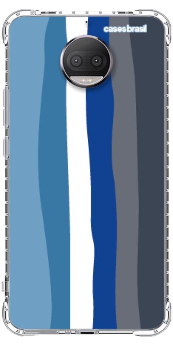 Capinha para Celular Arco-íris Tons de Azul