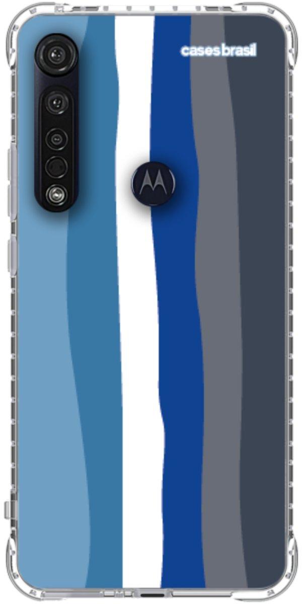 Capinha para Celular Arco-íris Tons de Azul