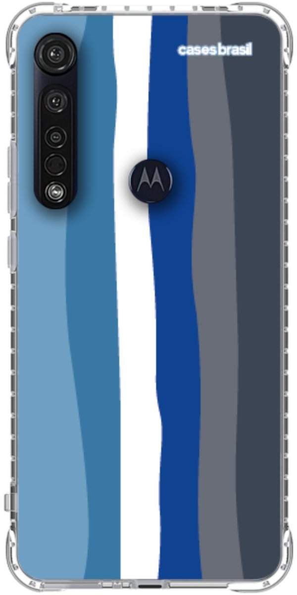 Capinha para Celular Arco-íris Tons de Azul