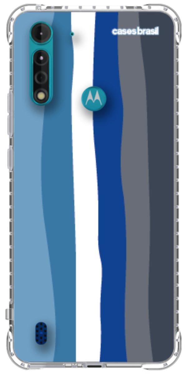Capinha para Celular Arco-íris Tons de Azul