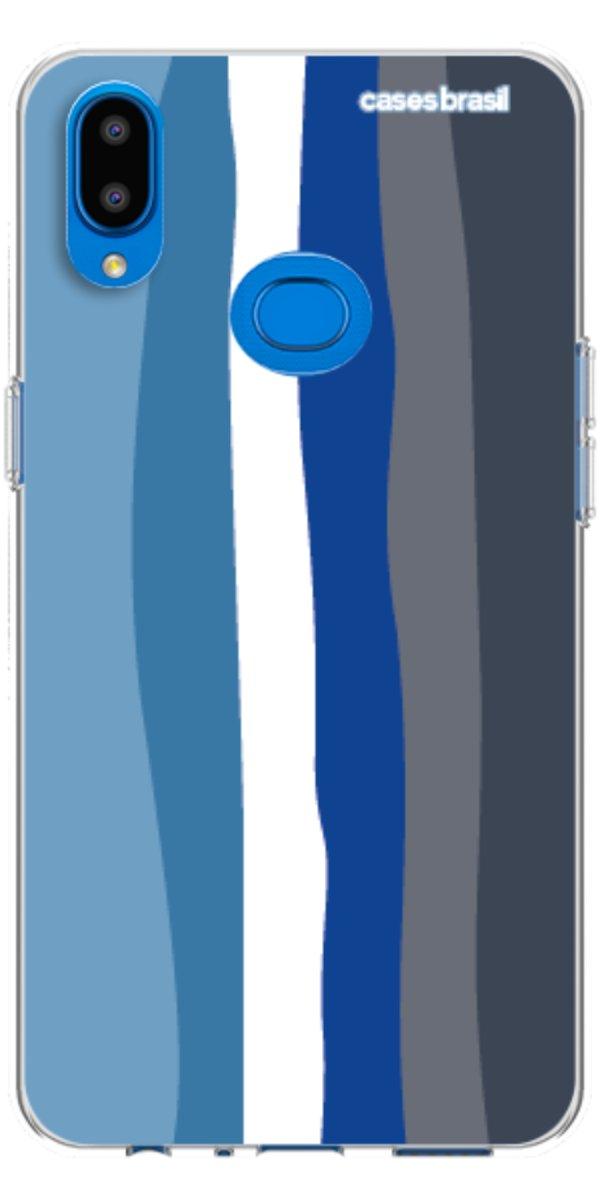 Capinha para Celular Arco-íris Tons de Azul