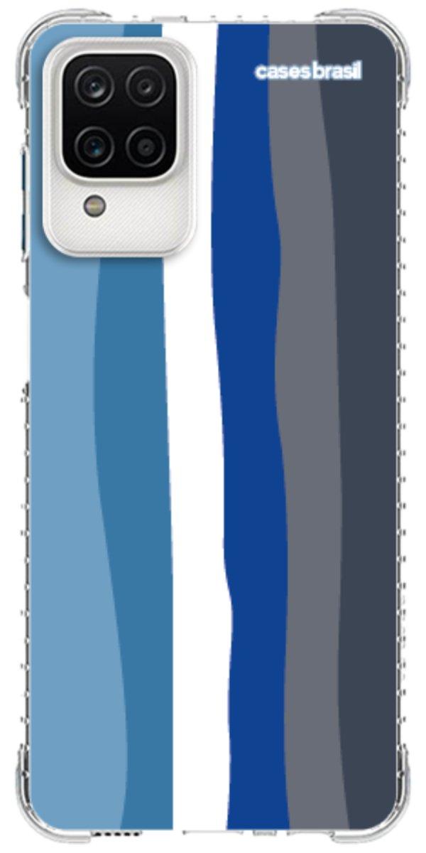 Capinha para Celular Arco-íris Tons de Azul