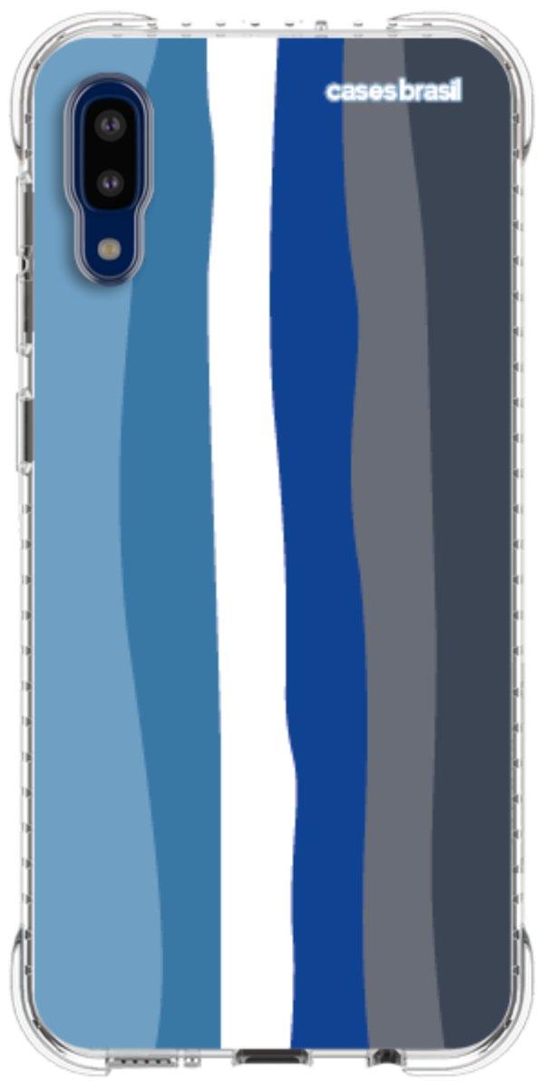 Capinha para Celular Arco-íris Tons de Azul
