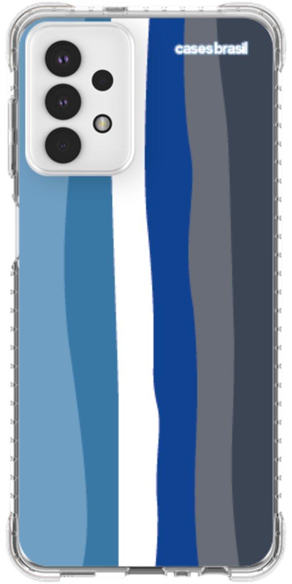 Capinha para Celular Arco-íris Tons de Azul