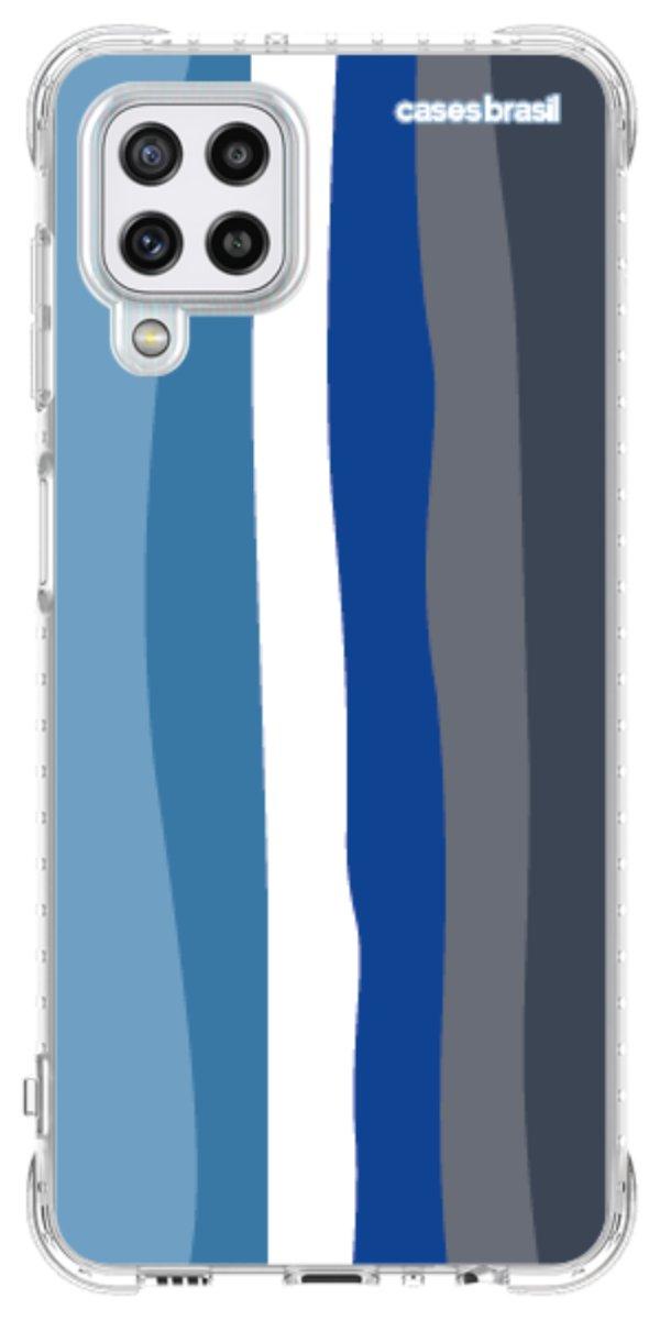 Capinha para Celular Arco-íris Tons de Azul
