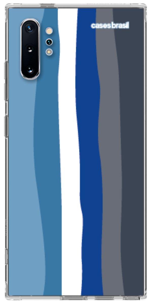 Capinha para Celular Arco-íris Tons de Azul