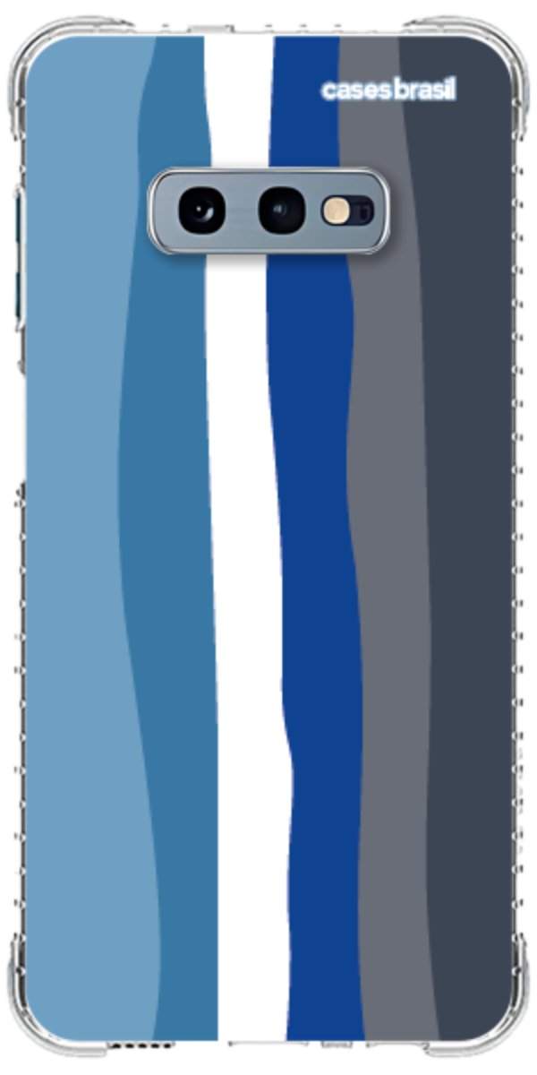 Capinha para Celular Arco-íris Tons de Azul
