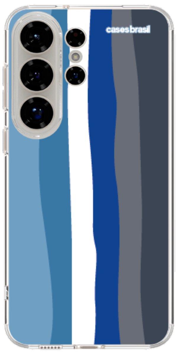 Capinha para Celular Arco-íris Tons de Azul