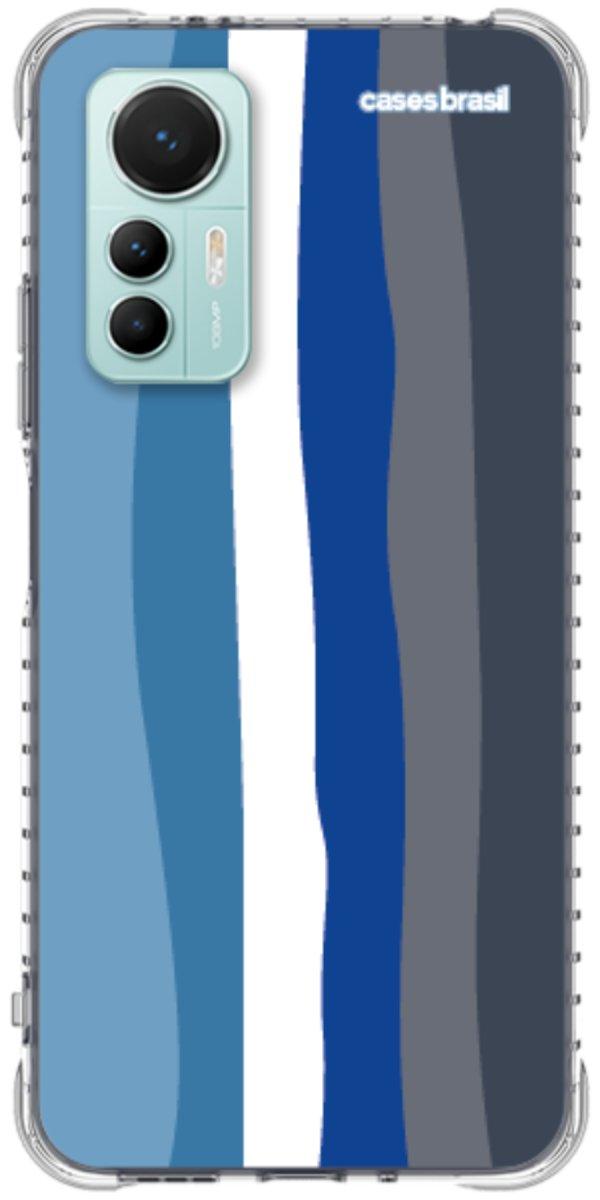 Capinha para Celular Arco-íris Tons de Azul