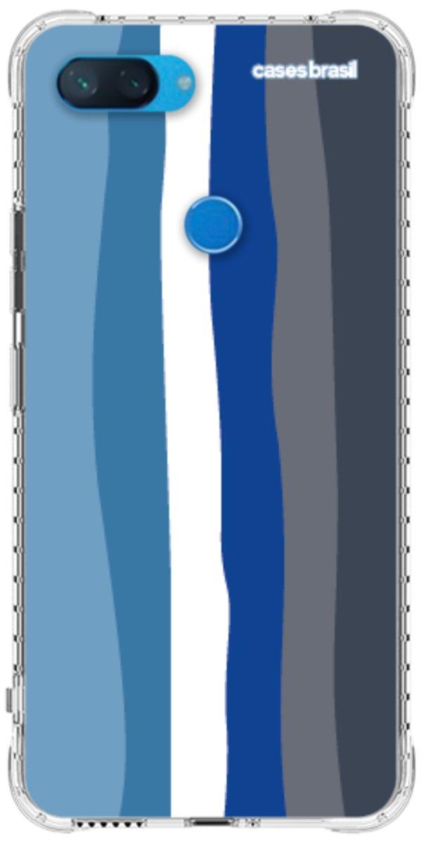 Capinha para Celular Arco-íris Tons de Azul