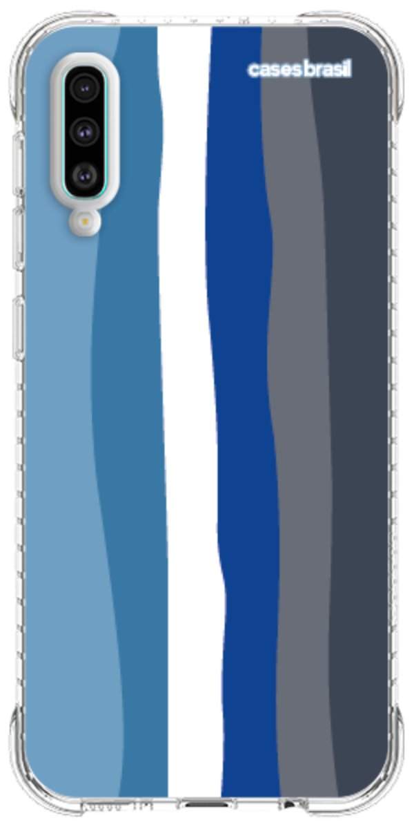 Capinha para Celular Arco-íris Tons de Azul