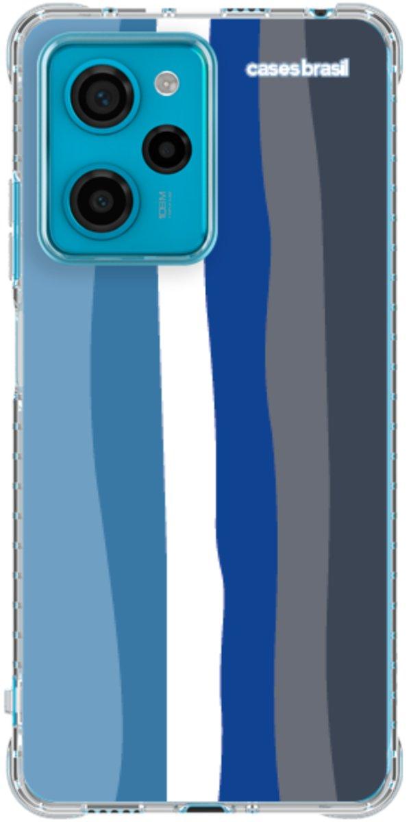 Capinha para Celular Arco-íris Tons de Azul