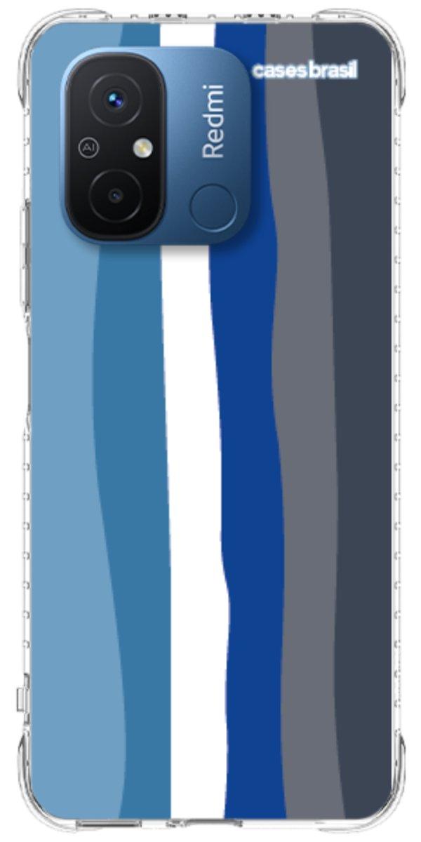 Capinha para Celular Arco-íris Tons de Azul