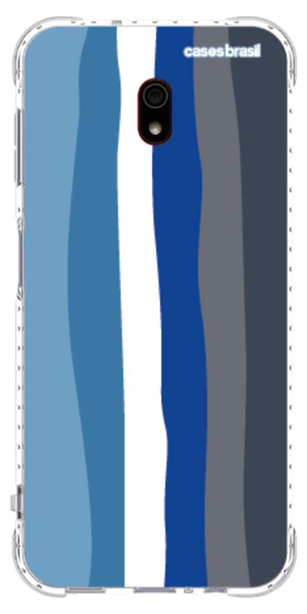 Capinha para Celular Arco-íris Tons de Azul