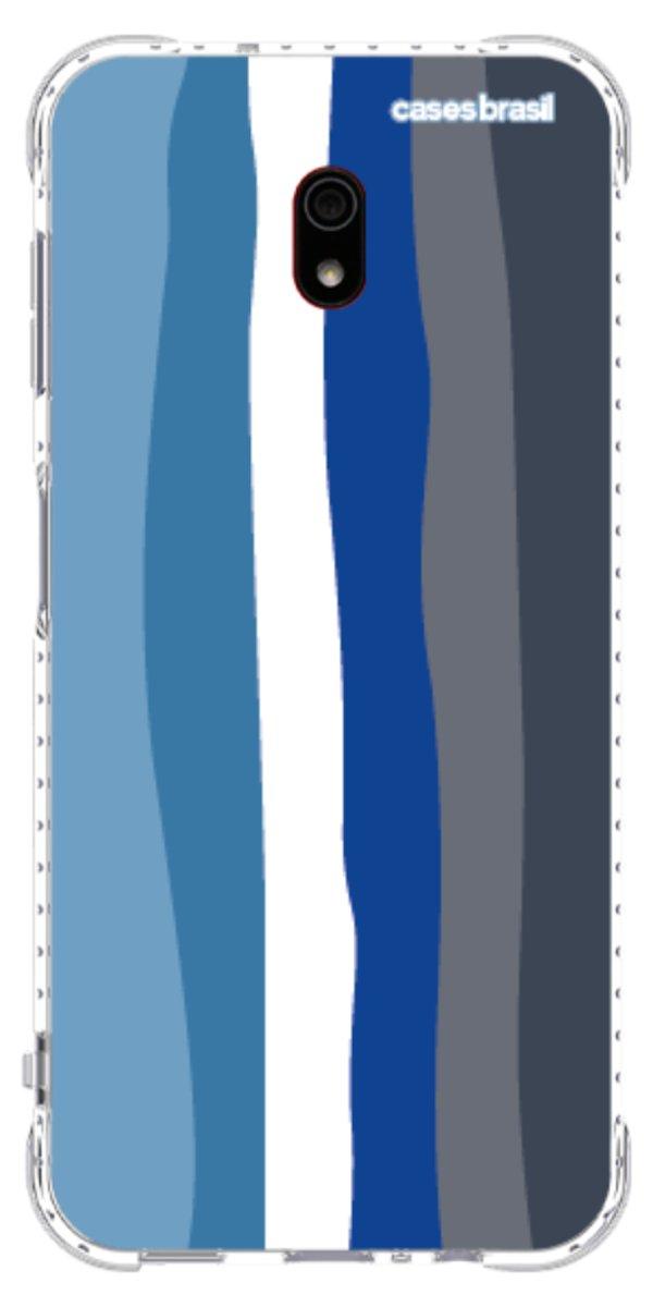 Capinha para Celular Arco-íris Tons de Azul