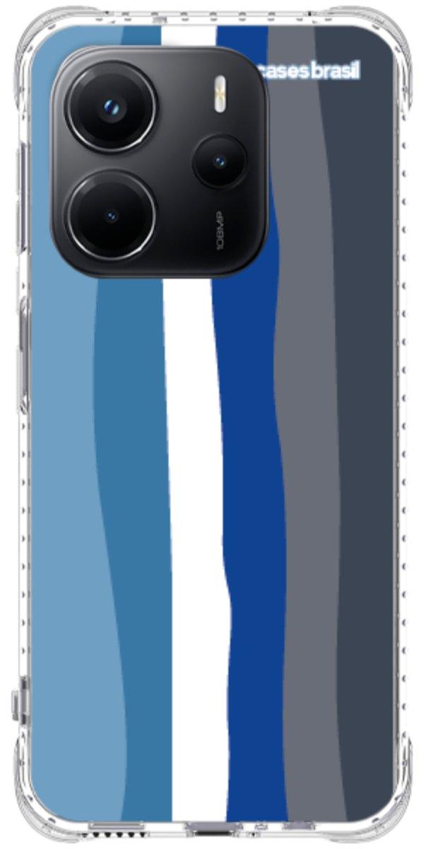 Capinha para Celular Arco-íris Tons de Azul