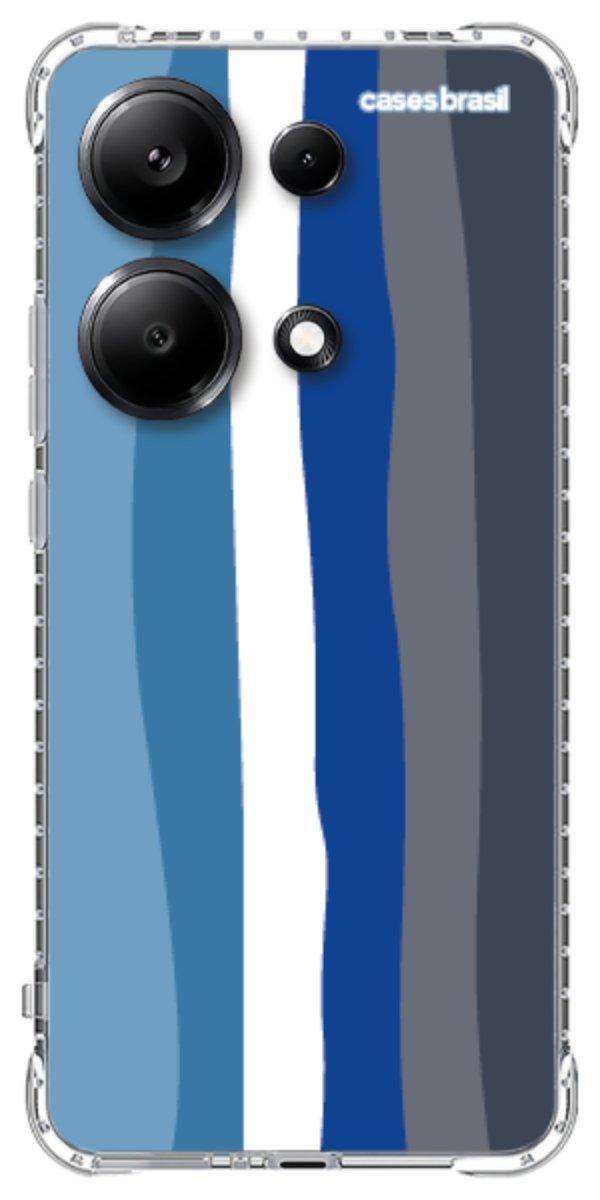 Capinha para Celular Arco-íris Tons de Azul