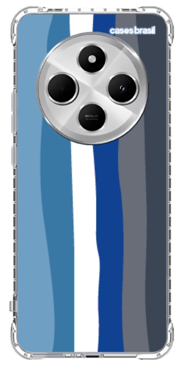 Capinha para Celular Arco-íris Tons de Azul