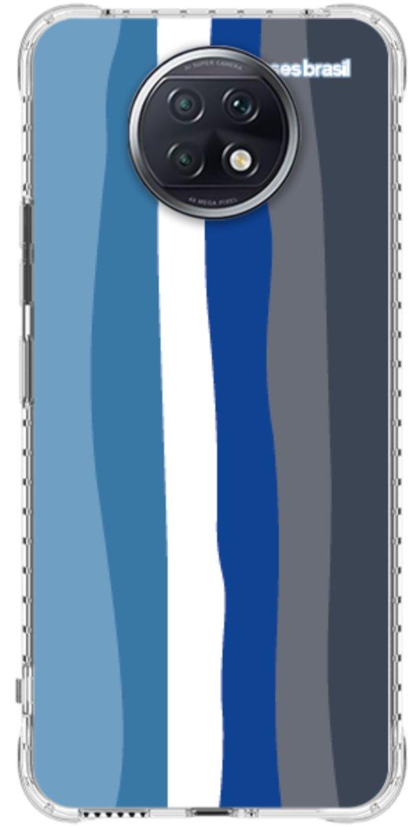 Capinha para Celular Arco-íris Tons de Azul