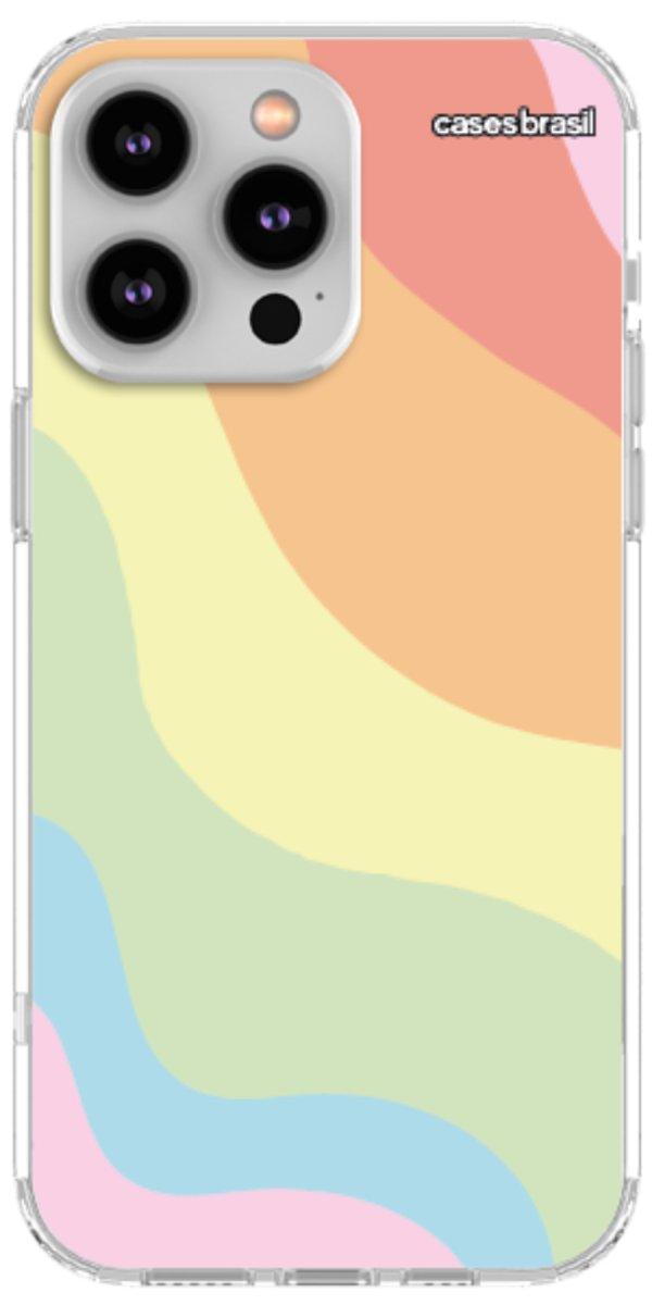 Capinha para Celular Cores Pasteis Onduladas