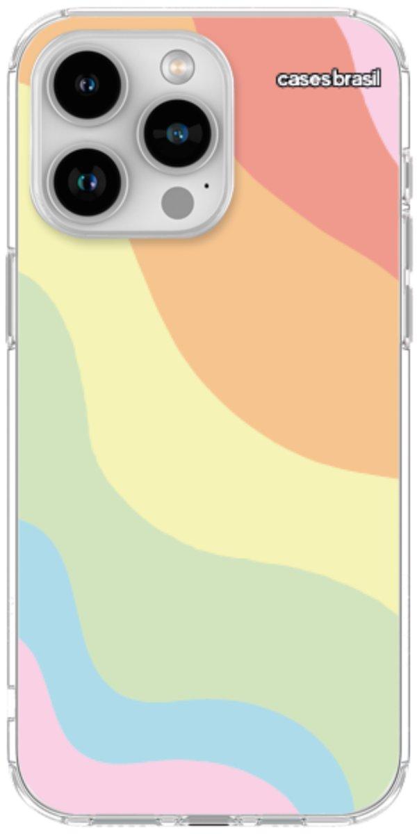 Capinha para Celular Cores Pasteis Onduladas
