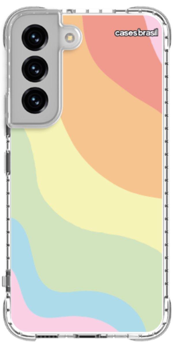 Capinha para Celular Cores Pasteis Onduladas