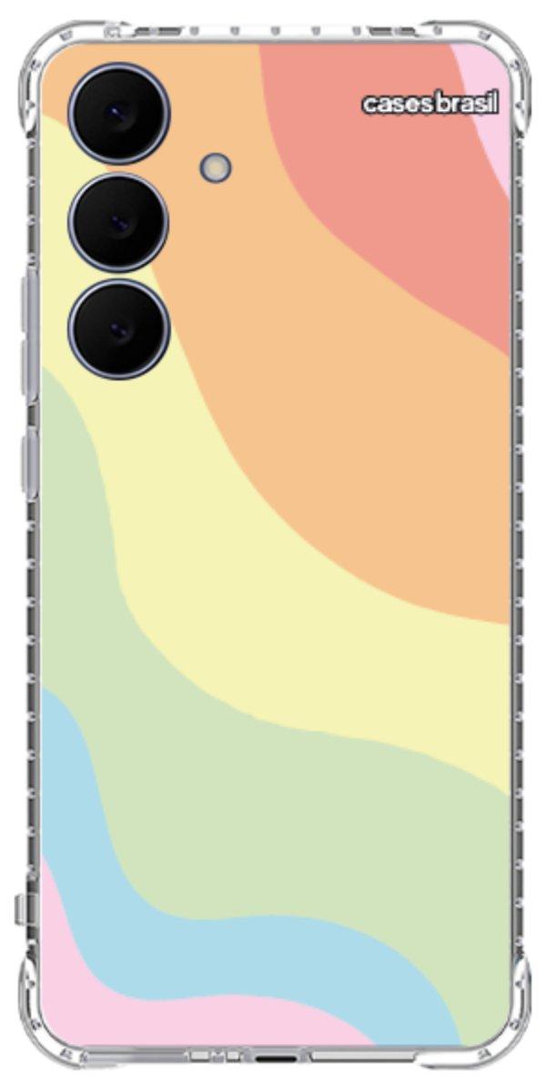 Capinha para Celular Cores Pasteis Onduladas