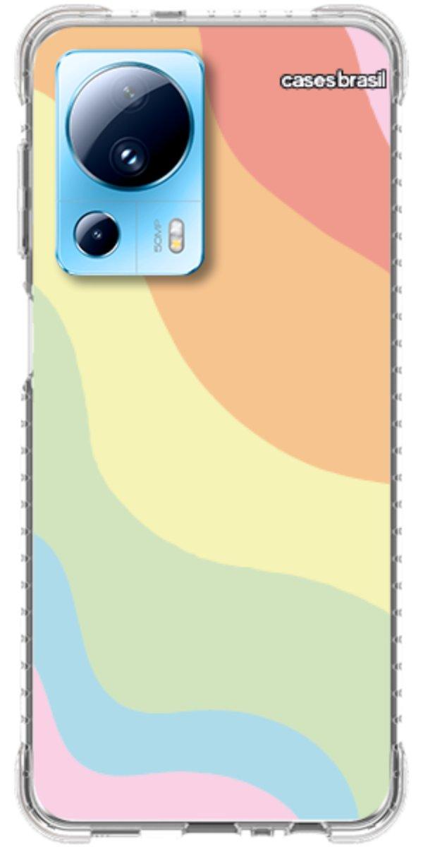 Capinha para Celular Cores Pasteis Onduladas