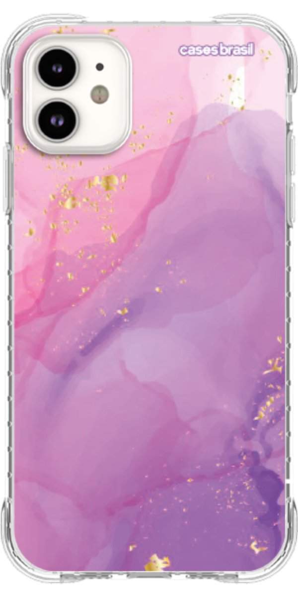 Capinha para Celular Textura Marmorizada Rosa