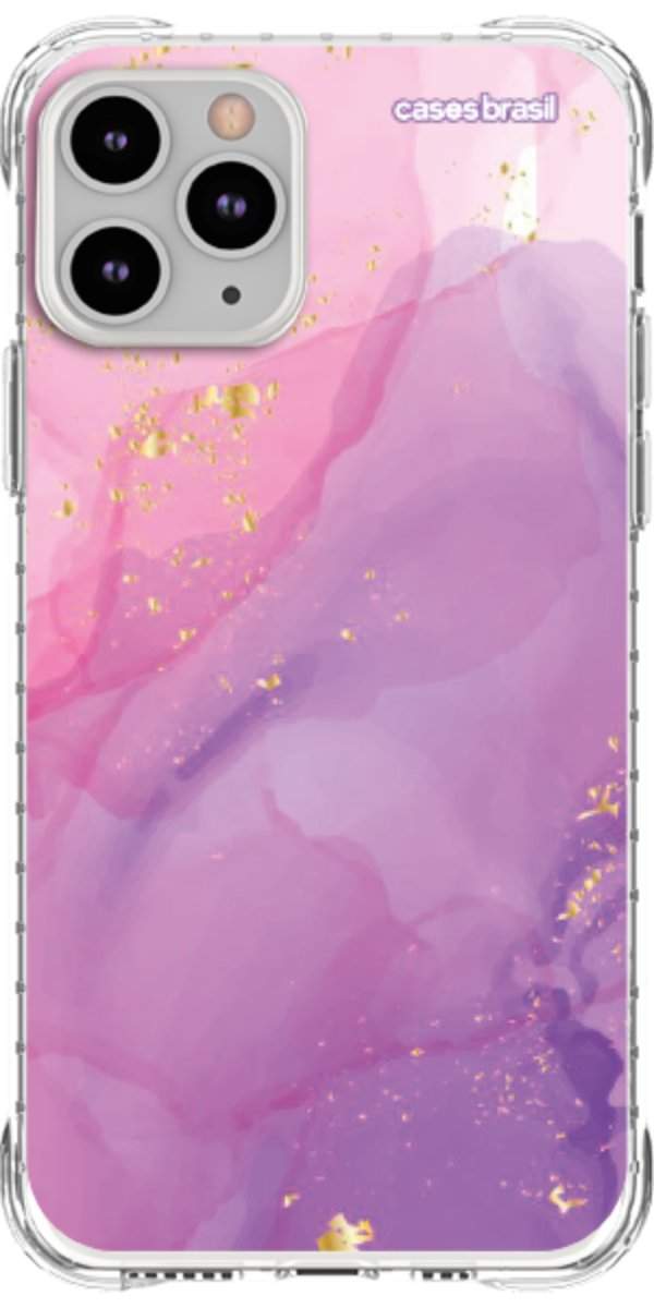 Capinha para Celular Textura Marmorizada Rosa