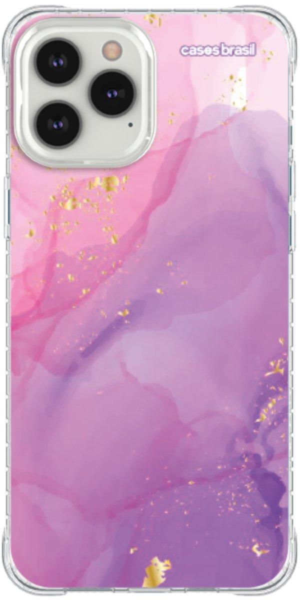 Capinha para Celular Textura Marmorizada Rosa