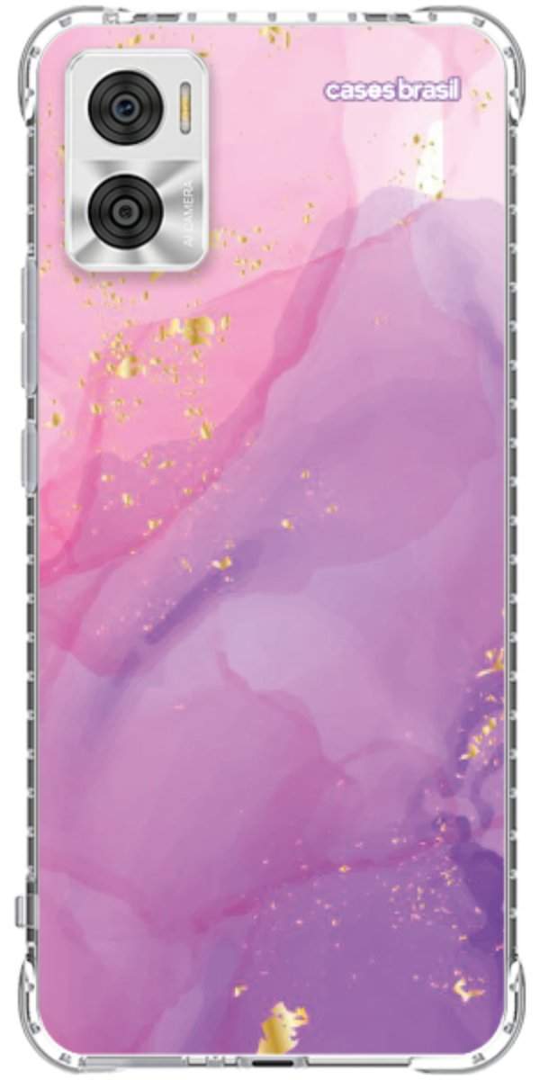 Capinha para Celular Textura Marmorizada Rosa