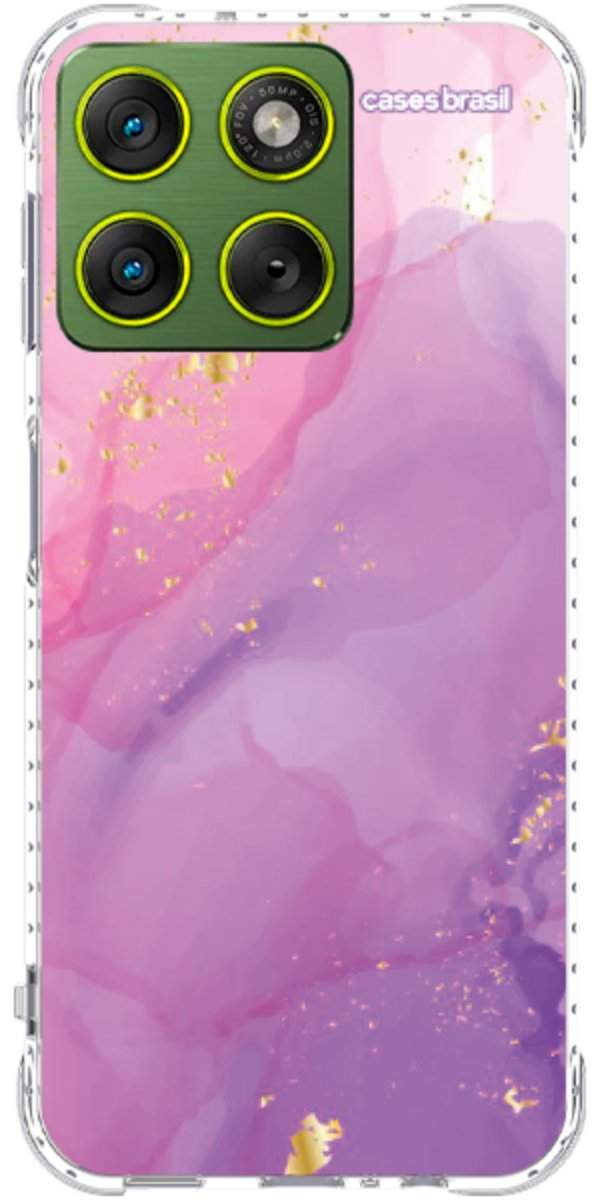 Capinha para Celular Textura Marmorizada Rosa