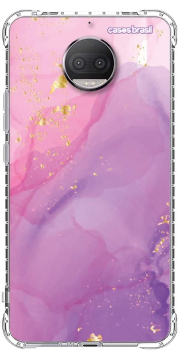 Capinha para Celular Textura Marmorizada Rosa