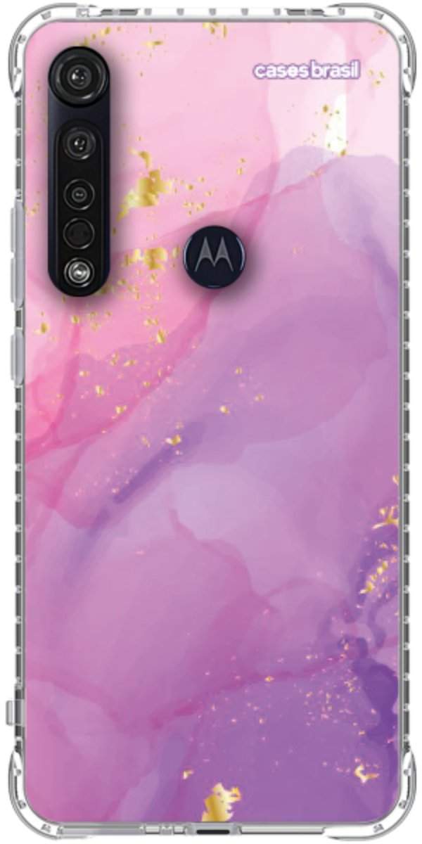 Capinha para Celular Textura Marmorizada Rosa