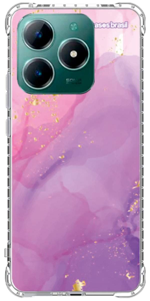 Capinha para Celular Textura Marmorizada Rosa