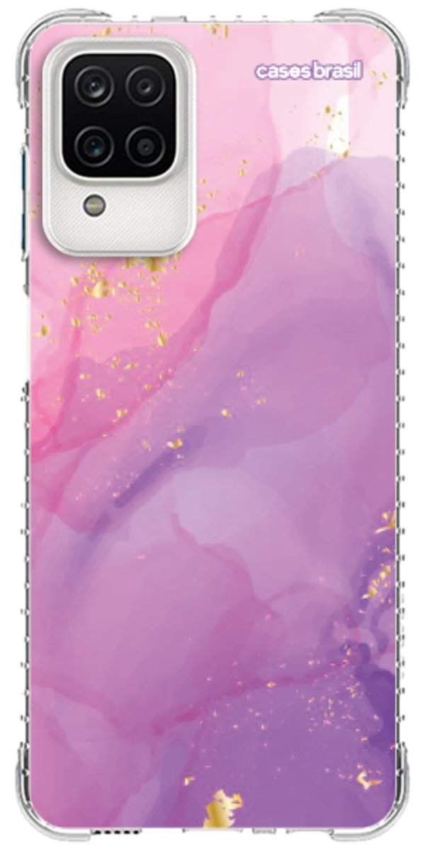 Capinha para Celular Textura Marmorizada Rosa