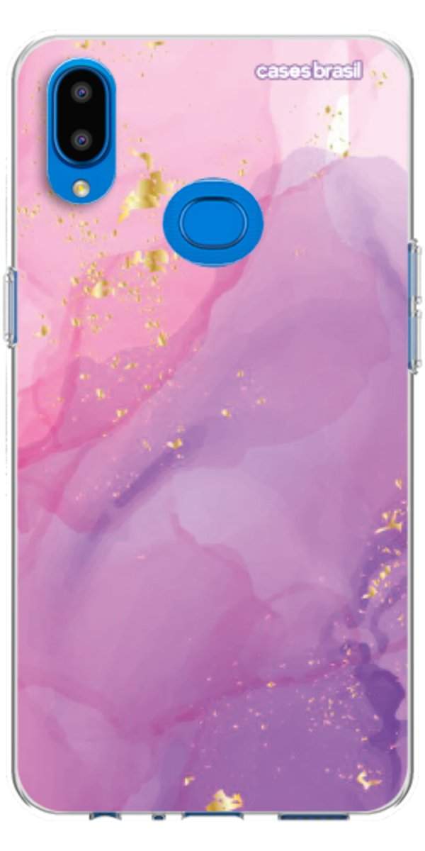 Capinha para Celular Textura Marmorizada Rosa