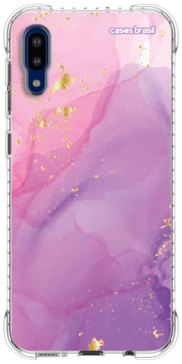 Capinha para Celular Textura Marmorizada Rosa