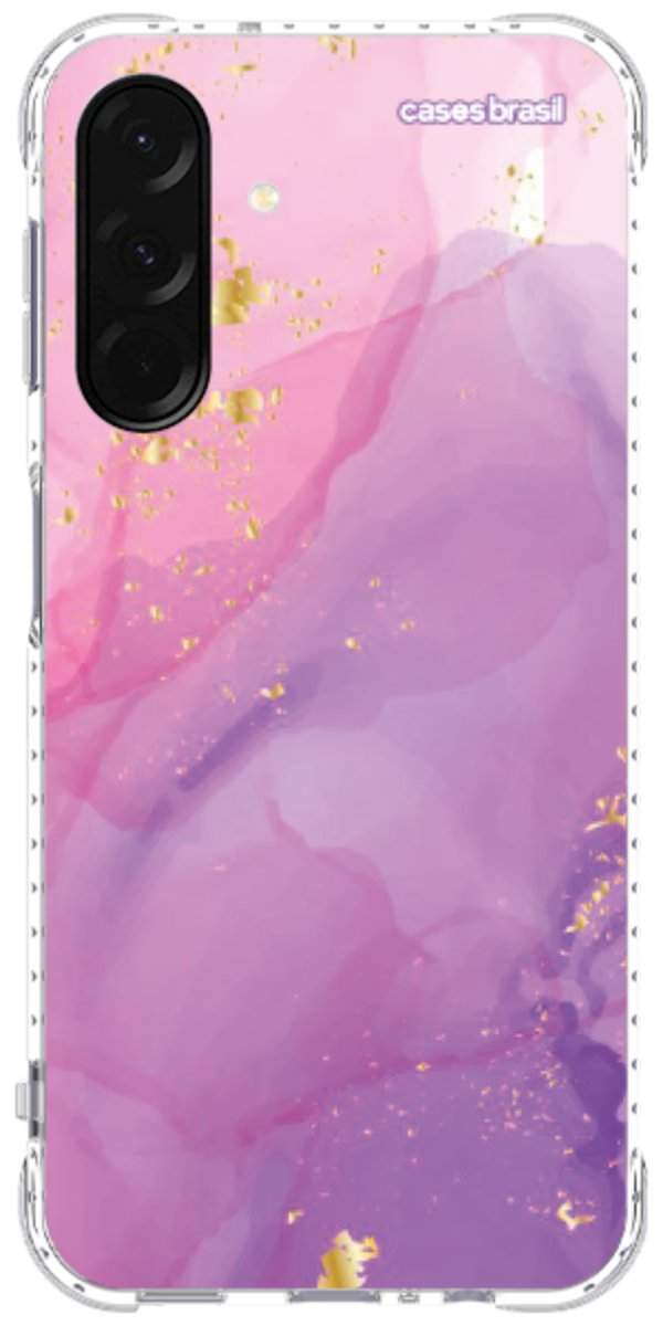 Capinha para Celular Textura Marmorizada Rosa