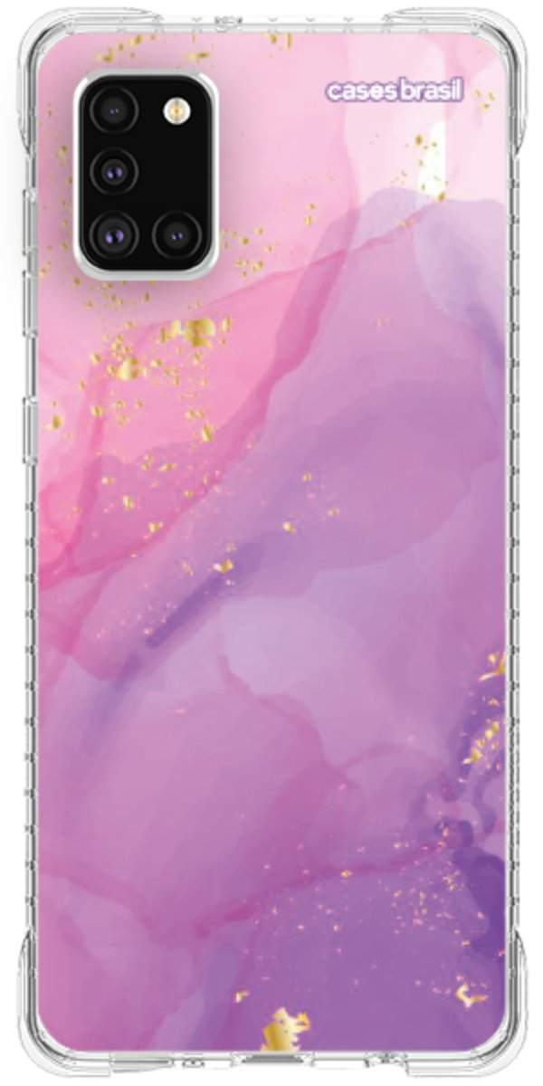 Capinha para Celular Textura Marmorizada Rosa