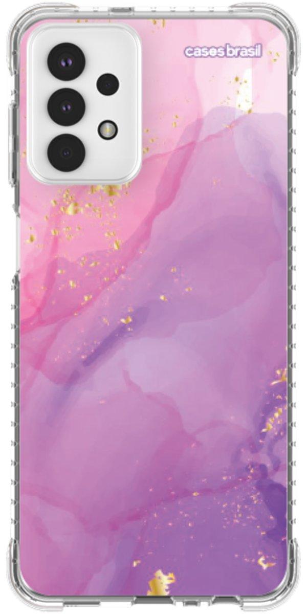 Capinha para Celular Textura Marmorizada Rosa