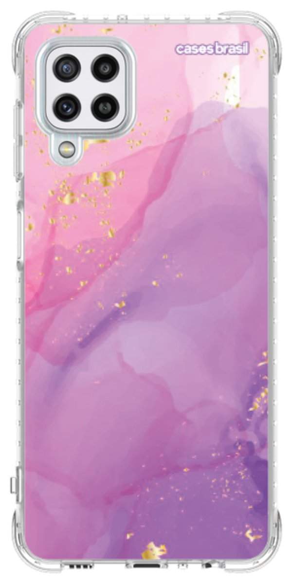 Capinha para Celular Textura Marmorizada Rosa