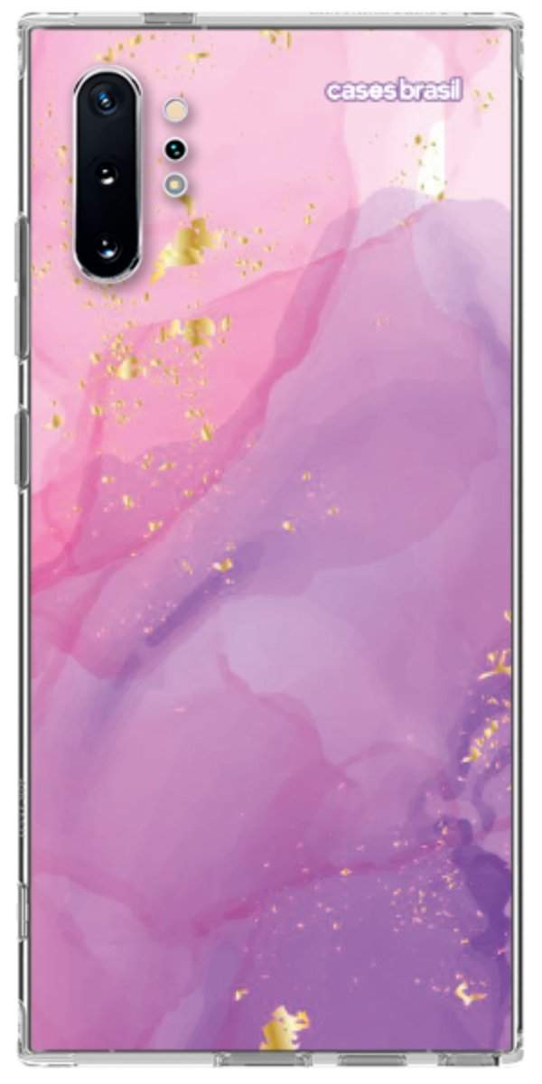 Capinha para Celular Textura Marmorizada Rosa
