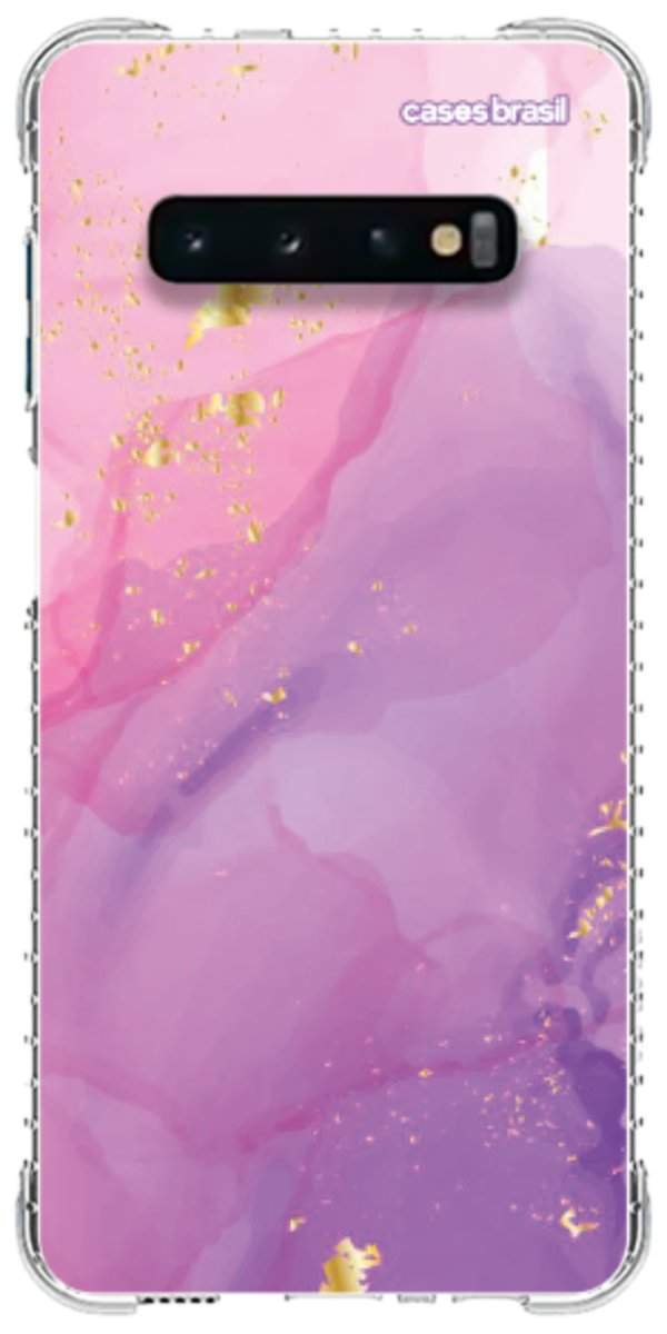 Capinha para Celular Textura Marmorizada Rosa