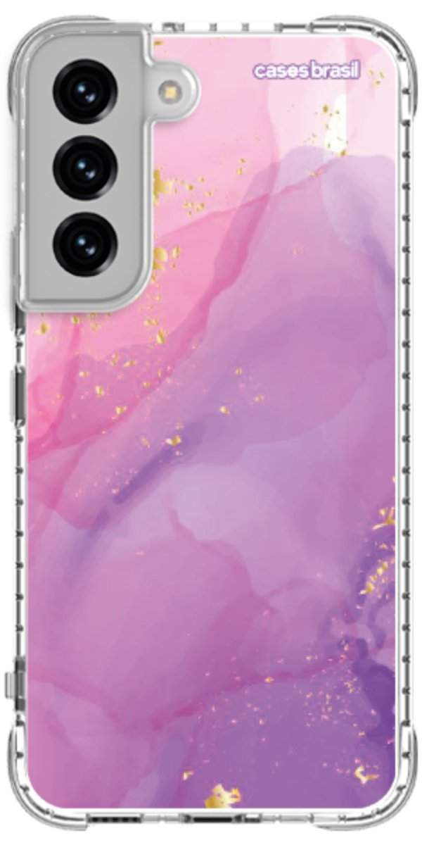 Capinha para Celular Textura Marmorizada Rosa
