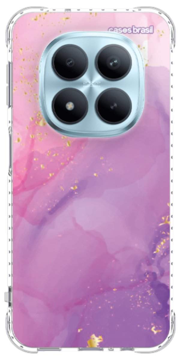 Capinha para Celular Textura Marmorizada Rosa