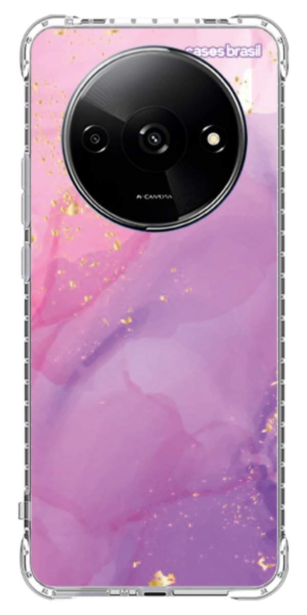 Capinha para Celular Textura Marmorizada Rosa