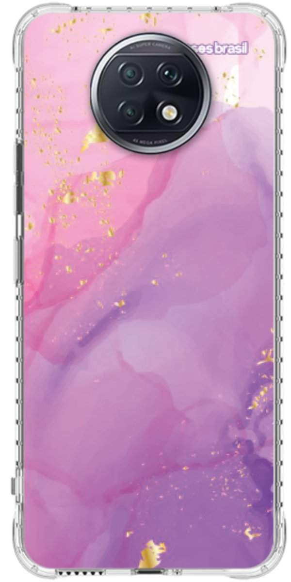Capinha para Celular Textura Marmorizada Rosa